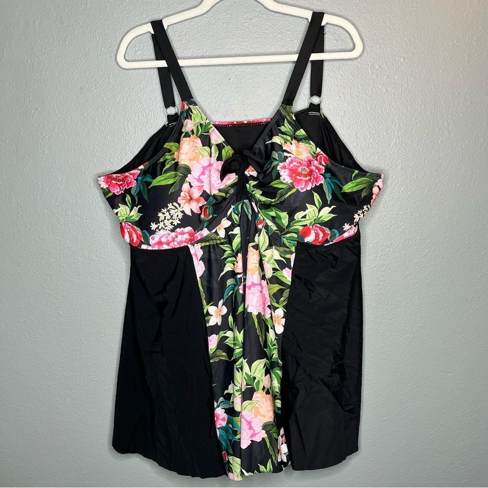Bloomchic Women's One Piece Floral Resortwear Swimsuit